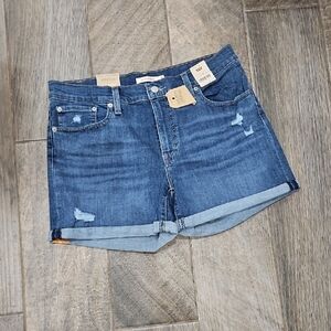 NWT! Levi's Stretch Denim Cuffed Shorts